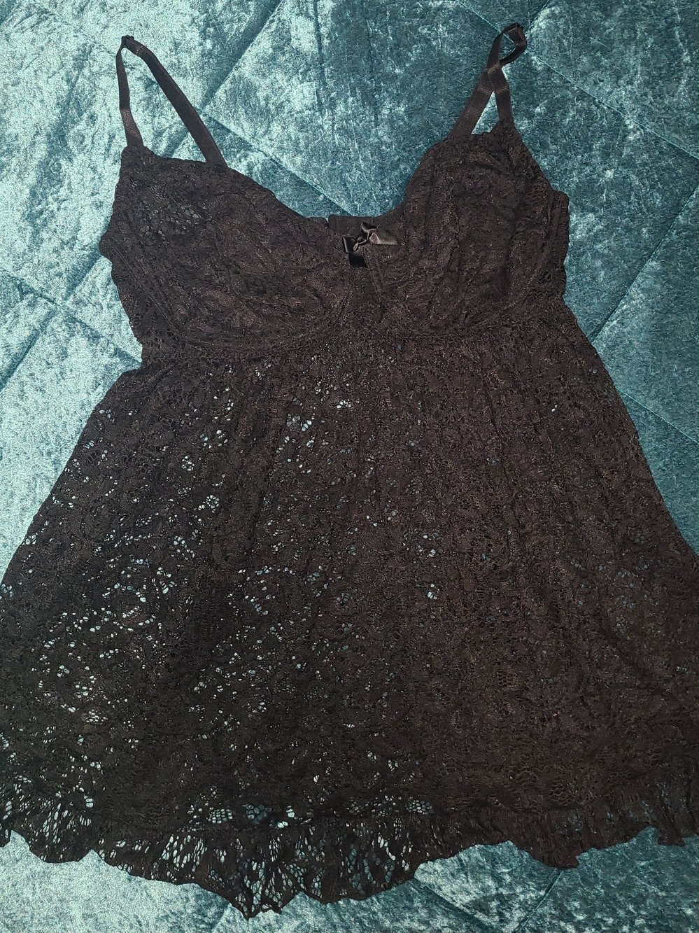 Adore Me Black Lace Camisole